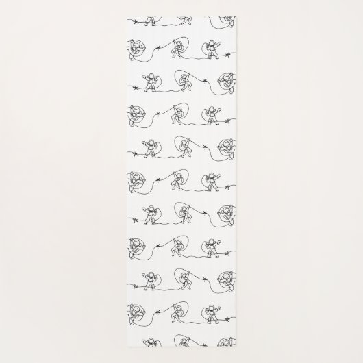 Astronaut Yoga Mat (Achterkant)