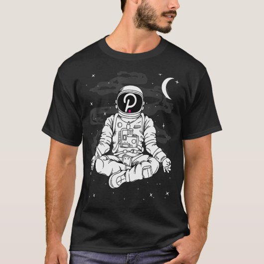 Astronaut Yoga Polkadot Dot Coin To T-shirt (Voorkant)