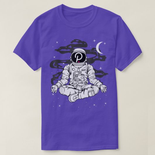 Astronaut Yoga Polkadot DOT Coin to the Moon Crypt T-shirt (Design voorkant)
