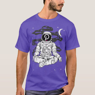 Astronaut Yoga Polkadot DOT Coin to the Moon Crypt T-shirt