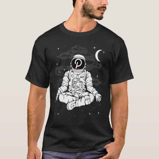 Astronaut Yoga Polkadot Dot Coin To The Moon Crypt T-shirt (Voorkant)