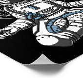 Astronaut Yoga Space Meditation Poster (Hoek)