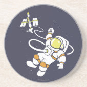 Astronaut Zandsteen Onderzetter (Voorkant)