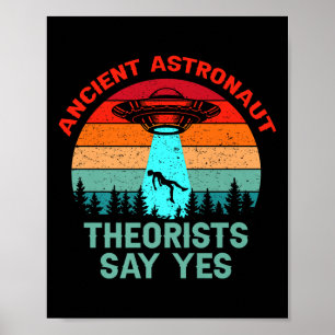 Astronaut zegt ja tegen buitenaardse ruimte UF Poster