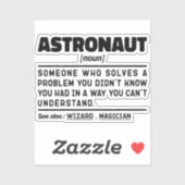 Astronaut zelfstandig naamwoord definitie ruimtevl sticker (Vel)