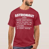 Astronaut zelfstandig naamwoord definitie ruimtevl t-shirt (Voorkant)