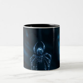 Astronaut zittend op Ringplaneet Galaxy Coffee M Tweekleurige Koffiemok