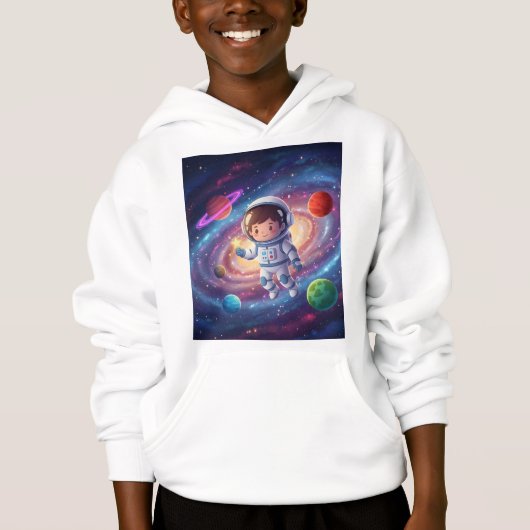 Astronaut zwevend in de ruimte (Voorkant)