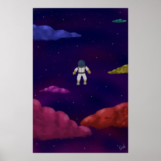 Astronauta a deriva poster (Voorkant)