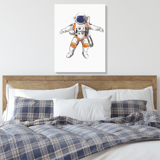 Astronauta Canvas Afdruk (Insitu (Slaapkamer))