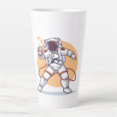 Astronauta con café latte mok (Voorkant)