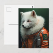 astronaute vos briefkaart (Voorkant / Achterkant)