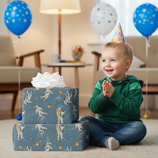  astronauten cadeaupapier