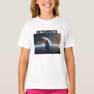 Astronauten die in het heelal zweven t-shirt