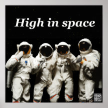 Astronauten die poseren voordat ze naar de ruimte 