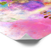 Astronauten en planeten Buiten het universum Poster (Hoek)