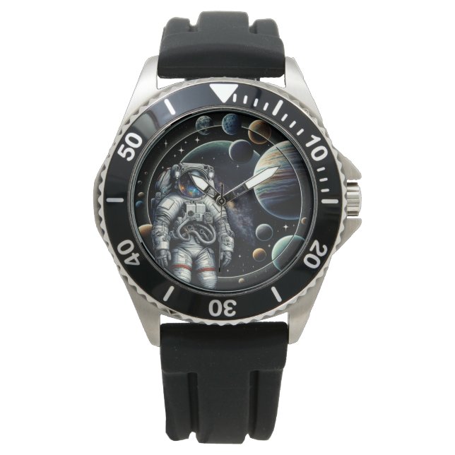  astronauten en planeten horloge (Voorkant)