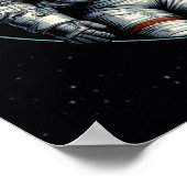 astronauten en planeten poster (Hoek)