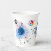 Astronauten en ruimte papieren bekers (Voorkant)