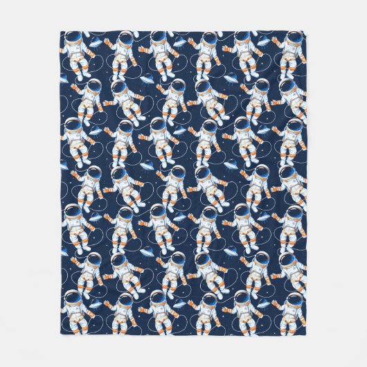 Astronauten fleece deken (Voorkant)