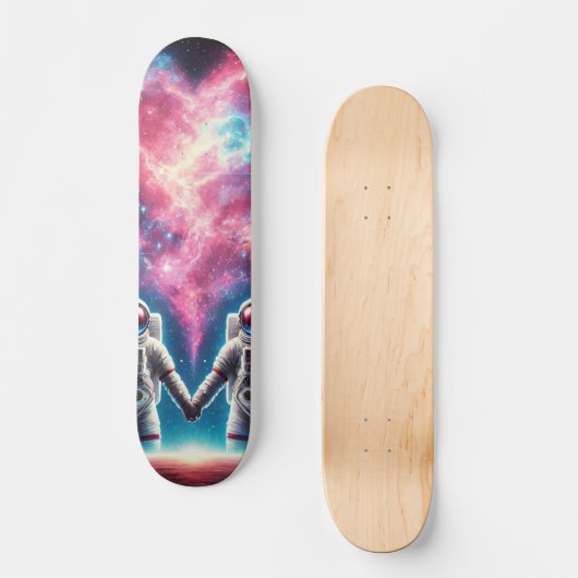 Astronauten Galaxy Skateboard Deck (Voorkant)