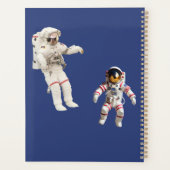Astronauten in de ruimte Monogram Naam Planner (Achterkant)