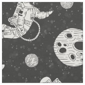 Astronauten in de ruimte zwart-wit stof (Close Up)