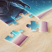 Astronauten in Liefde Galaxy Jigsaw Puzzel (Zijkant)