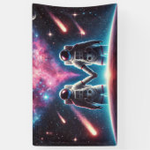 Astronauten in Love Banner (Verticaal)