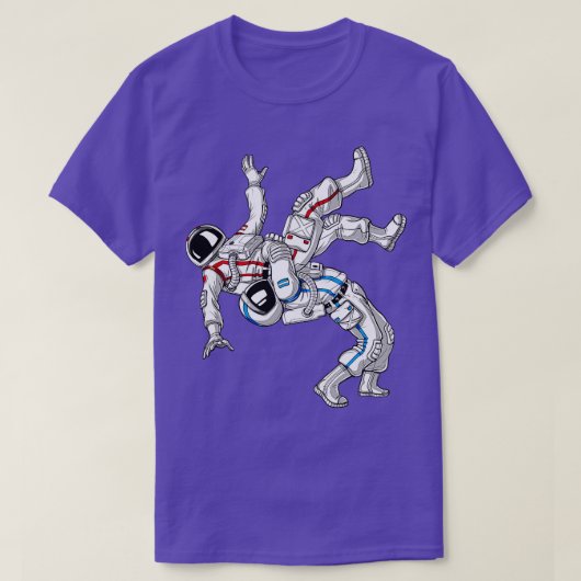 Astronauten JiuJitsu worstelen T-shirt (Design voorkant)