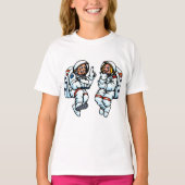 Astronauten Meisjes T-shirt (Voorkant)