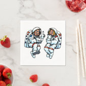 Astronauten papieren servetten (Insitu)