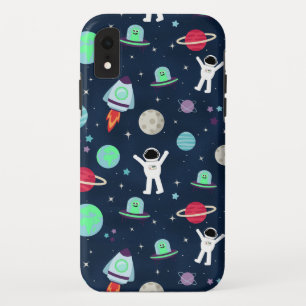 Astronauten Planeten Raketten en Buitenaardse Weze Case-Mate iPhone Case