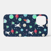 Astronauten Planeten Raketten en Buitenaardse Weze Case-Mate iPhone Case (Achterkant (horizontaal))