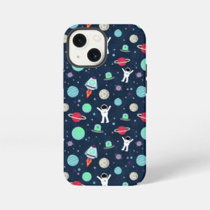 Astronauten Planeten Raketten en Buitenaardse Weze iPhone 13 Mini Hoesje