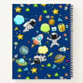 Astronauten Planeten Ruimte Kinderen Notitieboek (Achterkant)