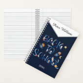 Astronauten Planeten Ruimte, Terug naar School  Notitieboek (Binnen)