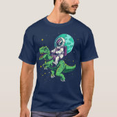 Astronauten rijden TRex T-shirt (Voorkant)