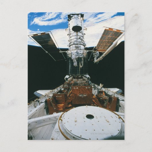 Astronauten van de Space Shuttle Briefkaart (Voorkant)