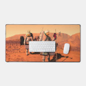 Astronauten zetten weerapparatuur op Mars in. Bureaumat (Keyboard & Muis)