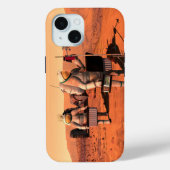 Astronauten zetten weerapparatuur op Mars in. Case-Mate iPhone Case (Achterkant)