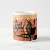 Astronauten zetten weerapparatuur op Mars in. Grote Koffiekop (Voorkant)