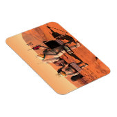 Astronauten zetten weerapparatuur op Mars in. Magneet (Rechterzijde)