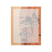 Astronauten zetten weerapparatuur op Mars in. Notitieblok (Linkerzijde)