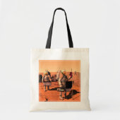 Astronauten zetten weerapparatuur op Mars in. Tote Bag (Voorkant)