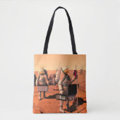 Astronauten zetten weerapparatuur op Mars in. Tote Bag (Voorkant)