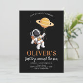 Astronautenfeest Kaart (Staand voorkant)
