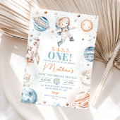 Astronautenfoto eerste reis rond de verjaardag van kaart