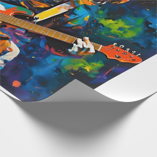 astronautengitarist cadeaupapier (Hoek)