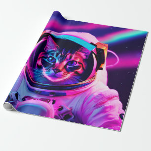 astronautenkat cadeaupapier